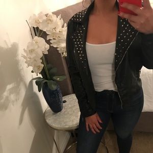 Faux leather jacket